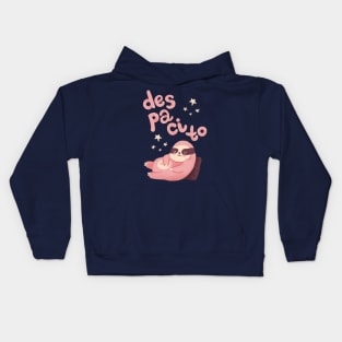 Despacito chill sloth Kids Hoodie